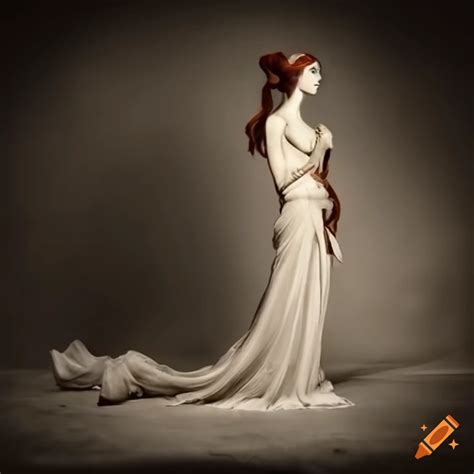 Greek goddess of memory and protectress of the Muses on Craiyon