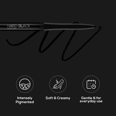RENEE Hard Black Kajal Pen with Sharpener 0.35gm – Renee Cosmetics