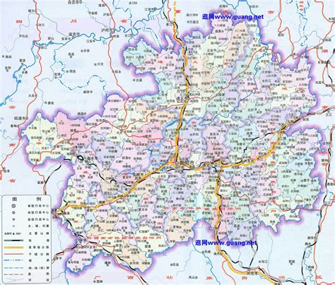 贵州地图简图 - 贵州省地图 - 地理教师网