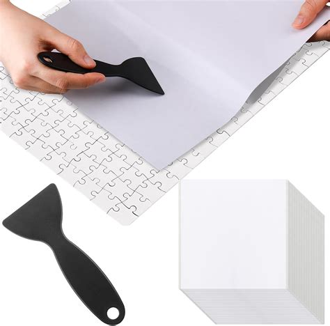 Amazon.com: Beeveer 6 x 1000 Puzzle Glue Sheets with Scraper 200 Sheets ...