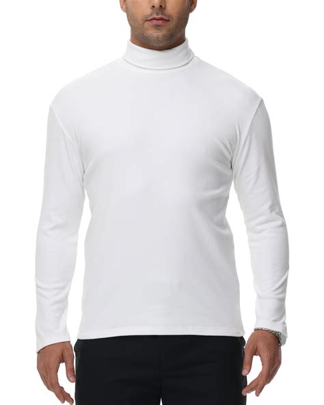 Tyhengta Men's Turtleneck Sweaters Long Sleeve Pullover Sweaters Mock ...