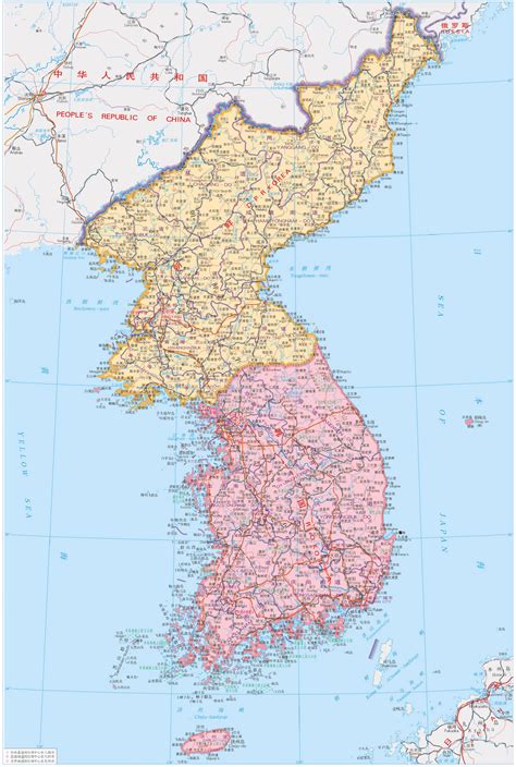 朝鲜地图 - 朝鲜地图高清版 - 朝鲜地图中文版