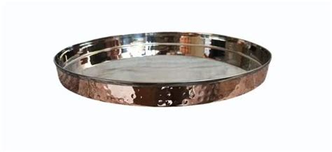 Copper Thali - 12 Inch Steel Copper Thali Manufacturer from Moradabad