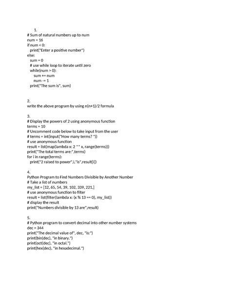 Python examples-IV - Sum of natural numbers up to num num = 16 if num