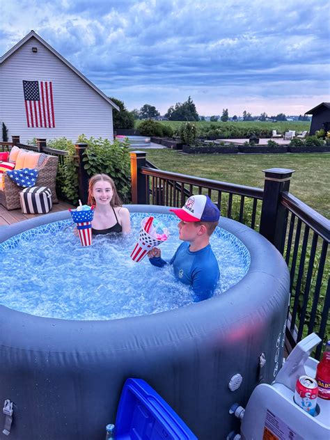 Inflatable Hot tub - Why we love it- Affordable Relaxation at Home