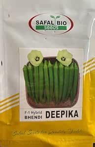 F-1 Hybrid Lady Finger Vegetable Seeds (50 Gram) : Amazon.in: Garden ...