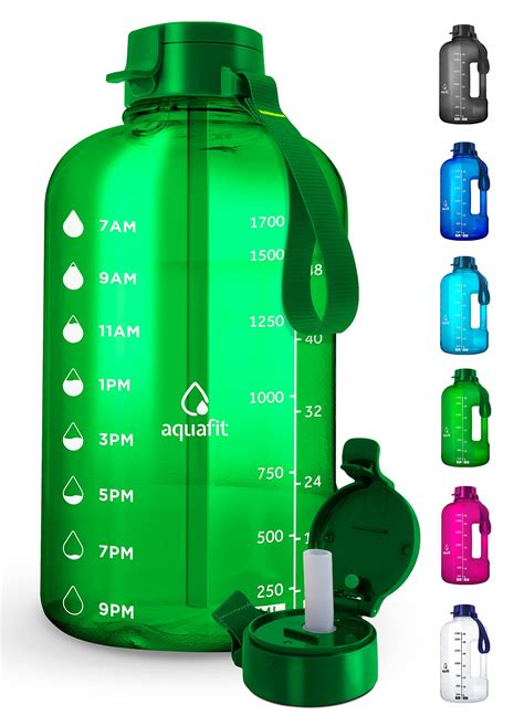 Buy AQUAFIT Half Gallon Water Bottle with Straw Half Gallon Water Jug ...