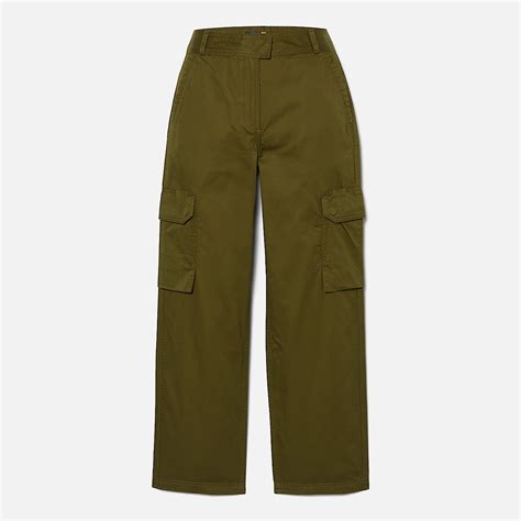 Brookline Utility Cargo Pants for Women in Dark Green