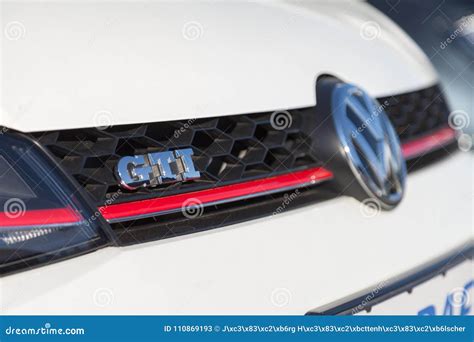 Volkswagen Emblem on a Vw Car Editorial Stock Photo - Image of business, blue: 110869193