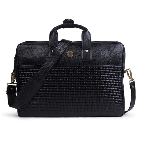 Steve Jhonson Pure Leather Bag for Men - 15 Inches Laptop/MacBook ...