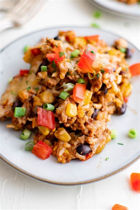 Ground Turkey Taco Casserole {Easy 30-Minute Weeknight Meal} – Yellow ...
