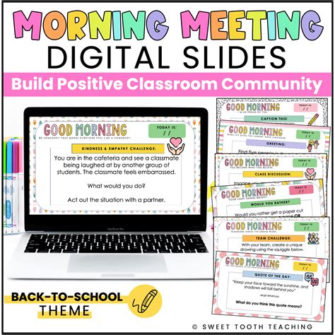 Classroom Morning Message Slide How To Run Morning Meeting In A
