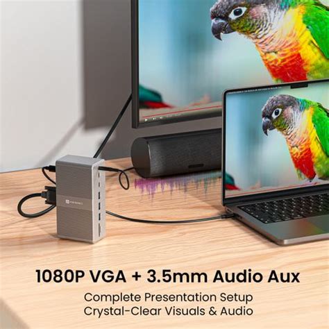 Portronics Mport Vault 13-in-1 USB-C Metal Docking Station for Windows ...