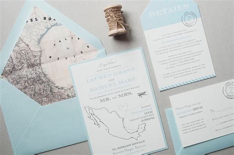 Mexico Destination Wedding Invitations Elegant Mexico Wedding