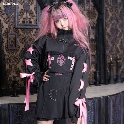 Pastel Goth Outfits For School