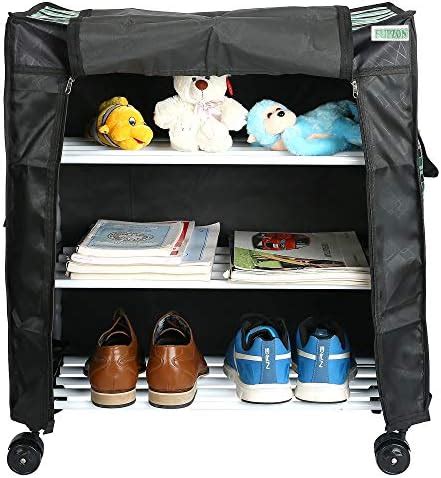 FLIPZON Multipurpose 4 Shelves/Layer Shoe Rack Organizer With Wheels ...