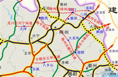 梅州要超前规划建设高速公路(高速公路规划图) - 崖看梅州 梅州时空