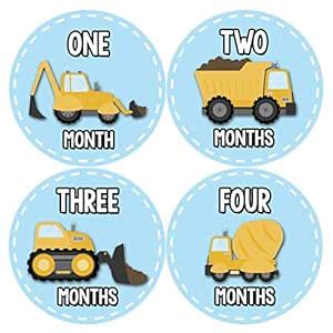 Months In Motion - Baby Month Stickers - Monthly Baby Sticker for Boys ...
