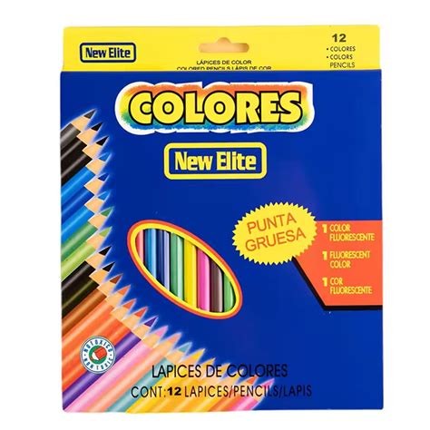 AM2152 Pencil Box 12 Colors High Density Colored Pencils Cute Mini Ded ...