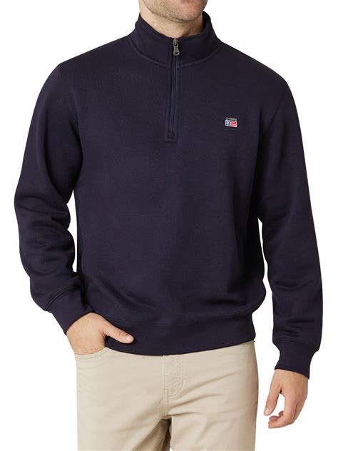 Chaps Men's and Big Men's Fleece Quarter Zip Mock Neck Sweatshirt ...