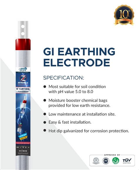 GI Earthing Electrode - Products - Zeme India Earthing