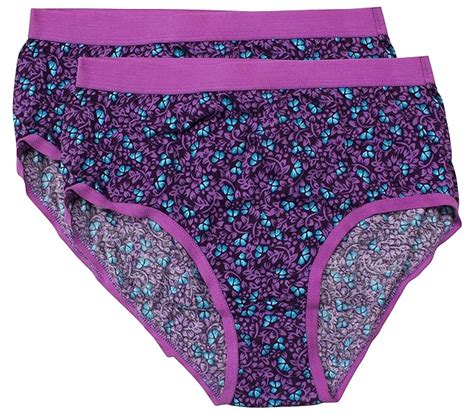 Buy Budding Melons Women’s Panties - Pack of 2 (15, Blue and Purple, X ...
