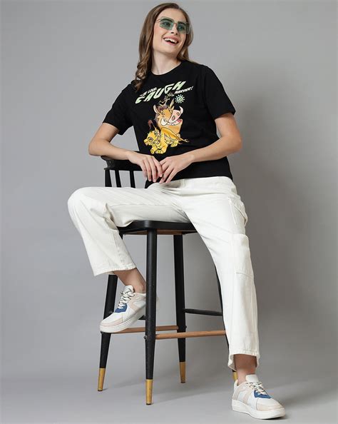 Lion King Printed Regular Fit Tshirt For Women – Free Authority