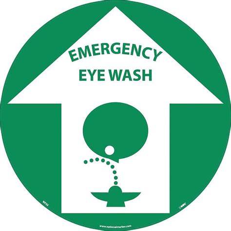 Nmc Emergency Eye Wash Walk On Floor Sign WFS5 | Zoro