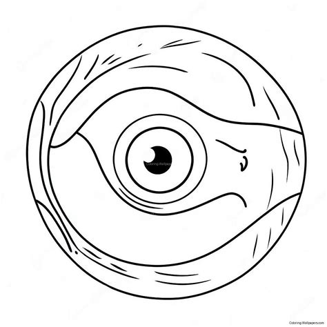 Cute Cartoon Eyeball Coloring Page (29785-23541)