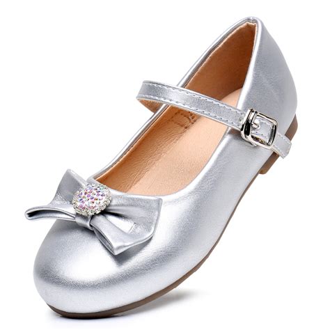 Blikcon Girls Dress Shoes Wedding Party Mary Jane Princess Shoes Flats ...