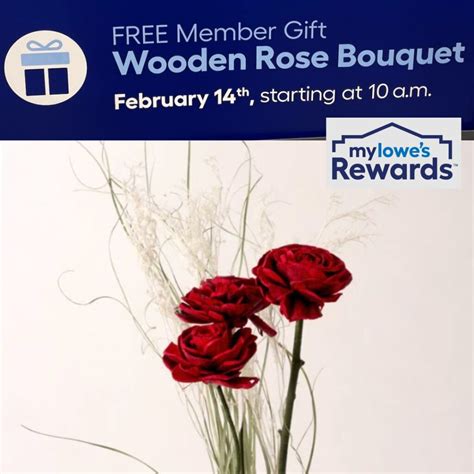 Free Wooden Rose Bouquet at Lowe’s - Get me FREE Samples