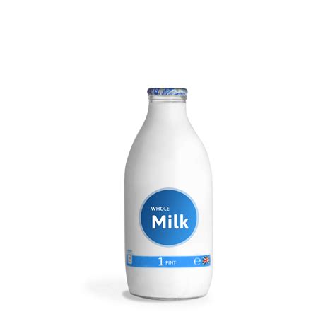 1 Pint Glass Bottle Whole Milk - Office Catering™ Groceries, Fruit ...