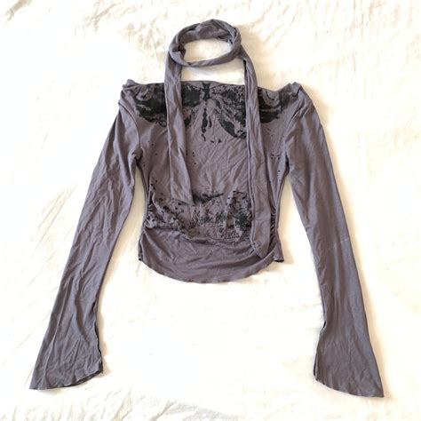 emo grey and black butterfly tie-dyed... - Depop