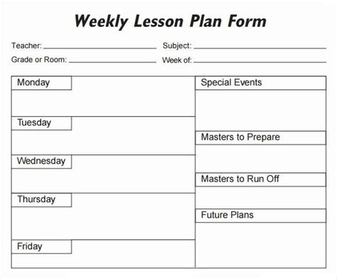 Elementary Daily Lesson Plan Template 的图像结果