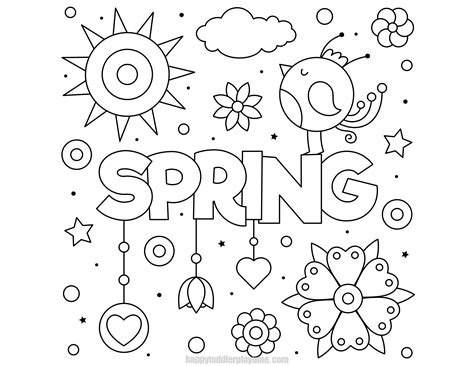 Springtime Coloring Pages