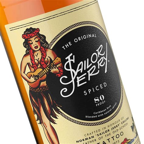 Sailor Jerry Blended Spiced Rum - Bold Flavour with Vanilla & Natural ...