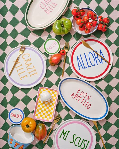 Grazie Mille Plate | Italian plates, Plates, Pottery painting