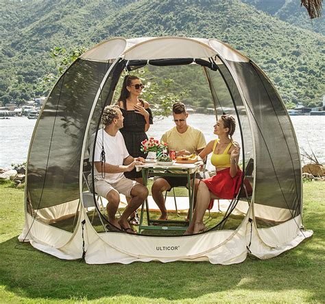 Amazon.com : EVER ADVANCED Pop up Screen House Tent for Camping 11.5 x ...