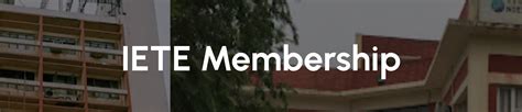 Membership | IETE