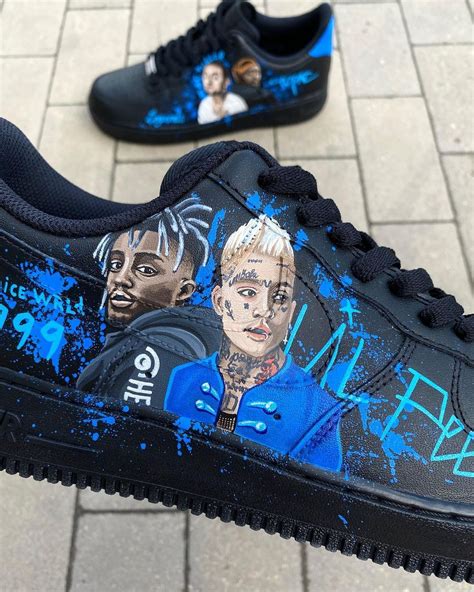 Mac Miller x Tupac x Juice Wrld x Lil Peep Air Force 1 Custom | Custom ...