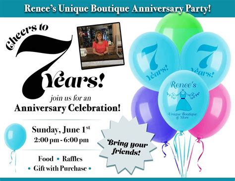 Cheers to Seven Years, Renee's Unique Boutique And More, Olmsted Falls ...