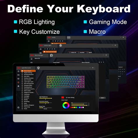 RK ROYAL KLUDGE RK68 Mechanical Keyboard, RGB India | Ubuy