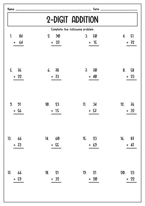 Math Second Worksheet 2nd Grade First Grade Math Worksheets, Free ...