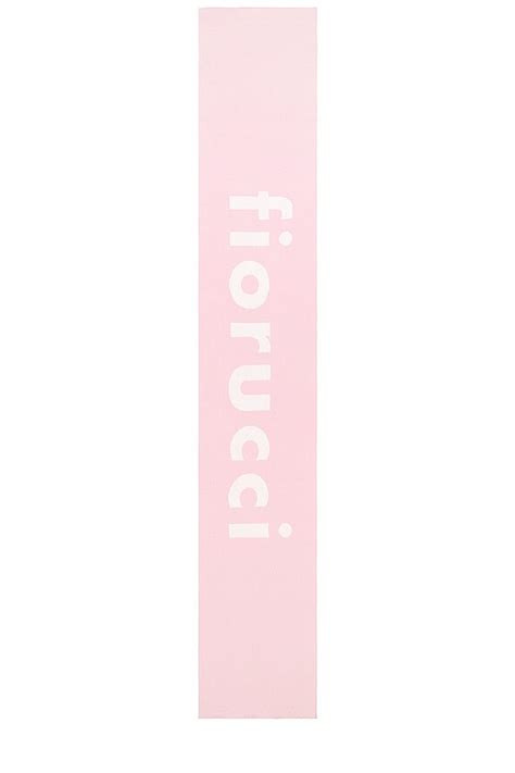 FIORUCCI Logo Scarf in Pink | REVOLVE