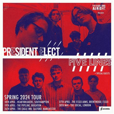 TKKA Presents: President Elect & Five Lines (Manchester), The Eagle Inn ...