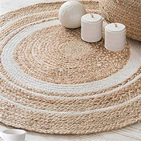 Buy Bucket fly Jute Carpet For Living Room Jute Round Floor Mat Rugs ...