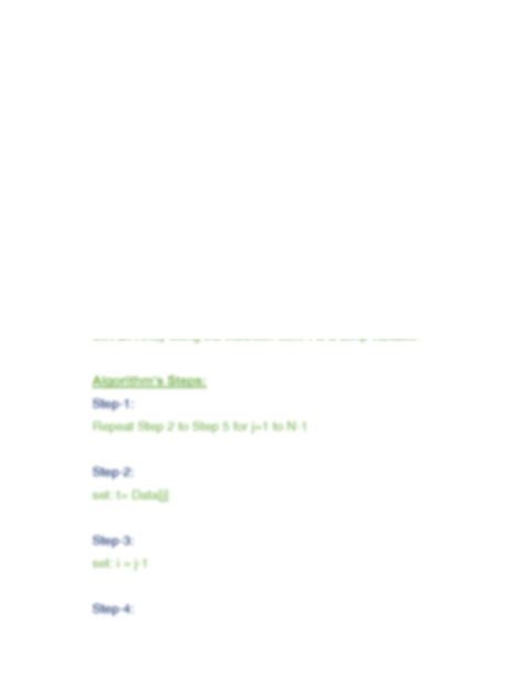 Insertion Sort Algorithm 的图像结果