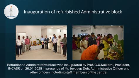 Inauguration of refurbished Administrative block | Jawaharlal Nehru ...