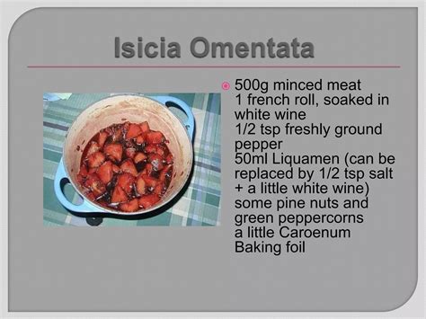 Ancient roman recipes1 | PPT