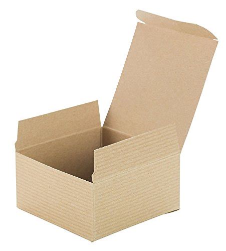 Premier Retail Kraft Pinstripe TUCKit Gift Box 100 Count 4x4x2 inch ...